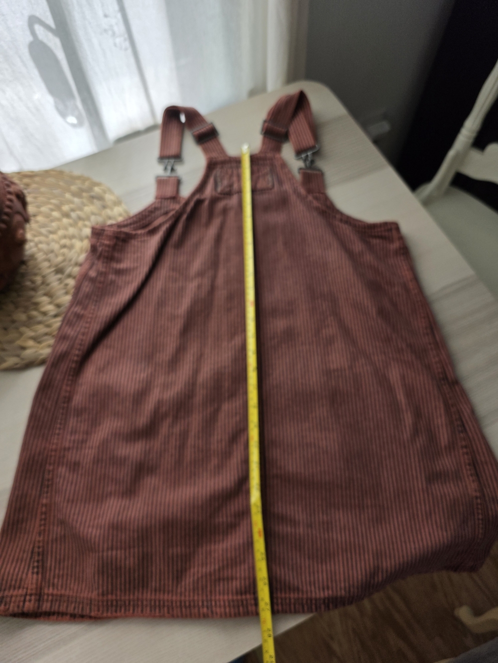 We The Free Rust Railroad Pinafore Overall Dress Skirtall - Picture 5 of 7